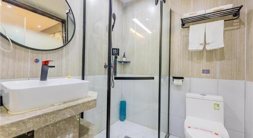 Thank Inn Hotel Hubei Wuhan Caidian Zhong Fa Xincheng Tongji Bagian luar foto