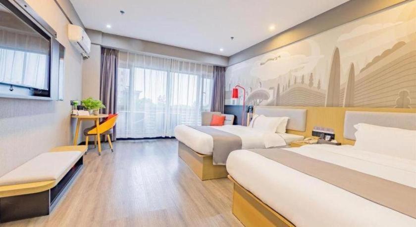 Thank Inn Hotel Hubei Wuhan Caidian Zhong Fa Xincheng Tongji Bagian luar foto
